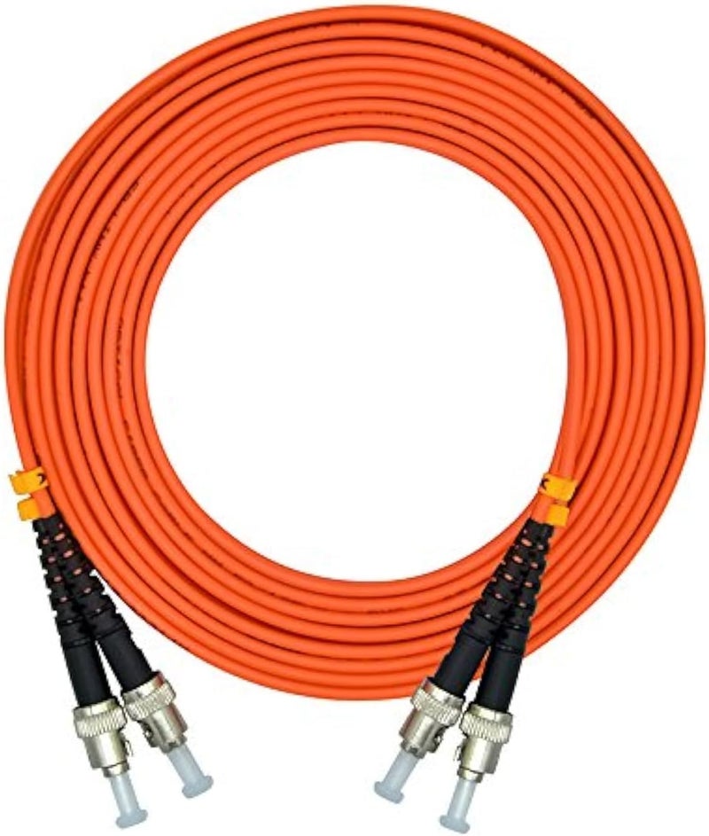 15Meters 49ft Duplex OM1 Multimode Fiber Optic Cable Jumper Optical Patch Cord ST-ST